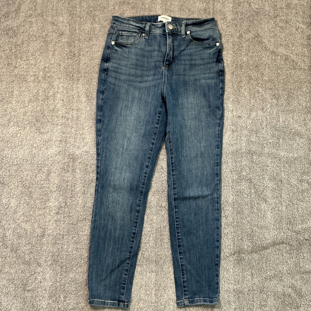 Sonoma Goods For Life Womens High Rise Skinny Jeans Blue Size 6R Medium Wash